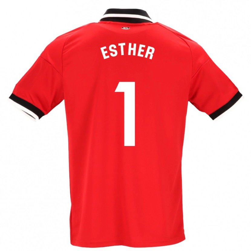 Danxen Homme Maillot Esther Sullastres Ayuso #1 Noir Blanc Rouge Tenues Extérieur 2026/27 T-Shirt