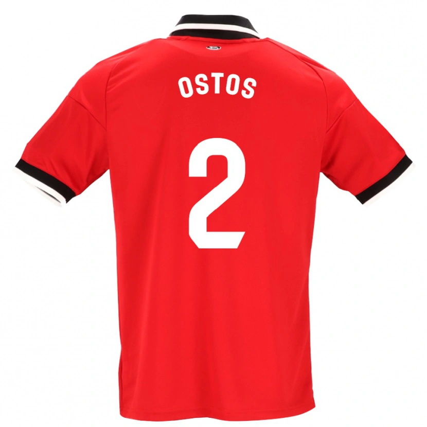 Danxen Homme Maillot Fran Ostos #2 Noir Blanc Rouge Tenues Extérieur 2026/27 T-Shirt