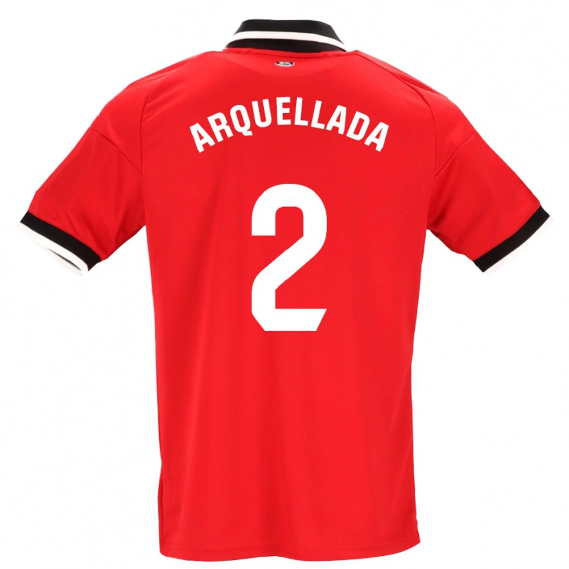 Danxen Homme Maillot Álvaro Arquellada #2 Noir Blanc Rouge Tenues Extérieur 2026/27 T-Shirt