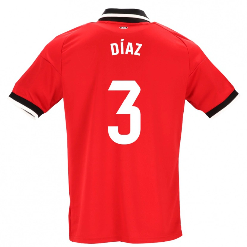 Danxen Homme Maillot Julio Díaz #3 Noir Blanc Rouge Tenues Extérieur 2026/27 T-Shirt