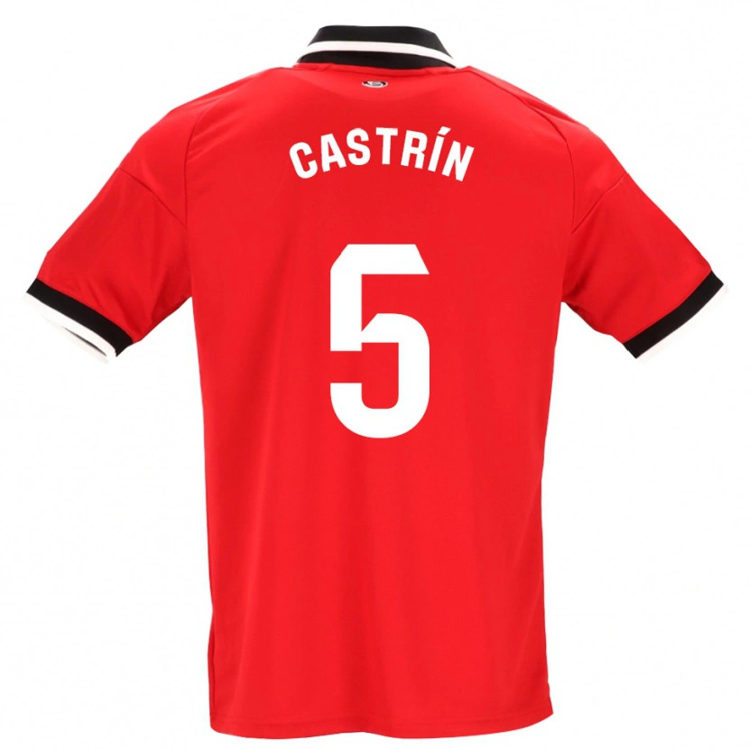 Danxen Homme Maillot Andrés Castrín #5 Noir Blanc Rouge Tenues Extérieur 2026/27 T-Shirt