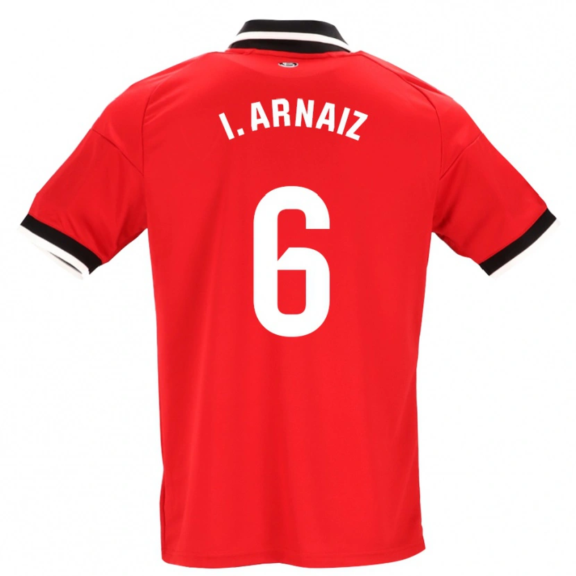 Danxen Homme Maillot Iris Arnaiz Gil #6 Noir Blanc Rouge Tenues Extérieur 2026/27 T-Shirt