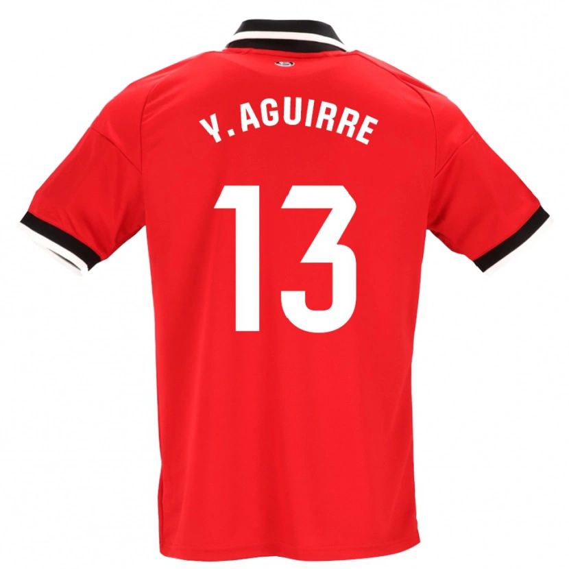 Danxen Homme Maillot Yolanda Aguirre Gutiérrez #13 Noir Blanc Rouge Tenues Extérieur 2026/27 T-Shirt