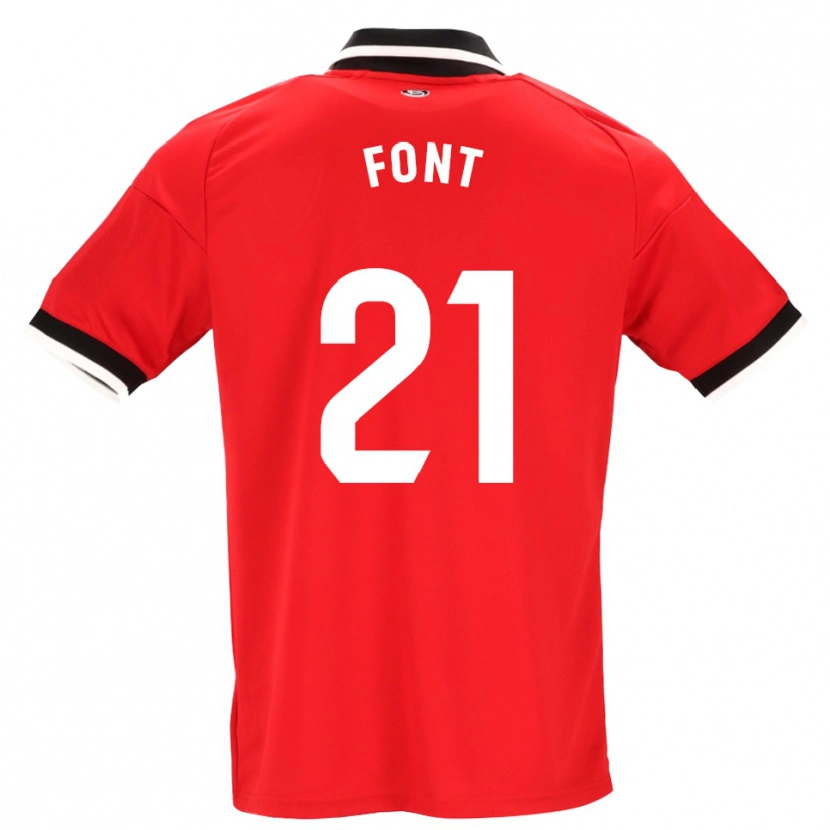 Danxen Homme Maillot Jan Font #21 Noir Blanc Rouge Tenues Extérieur 2026/27 T-Shirt