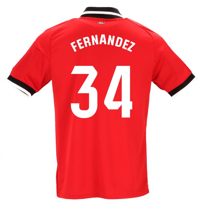 Danxen Homme Maillot Marc Fernández #34 Noir Blanc Rouge Tenues Extérieur 2026/27 T-Shirt