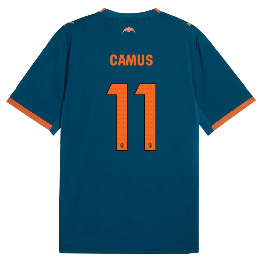 Danxen Homme Maillot Marco Camus #11 Bleu Acier Orange Tenues Extérieur 2026/27 T-Shirt