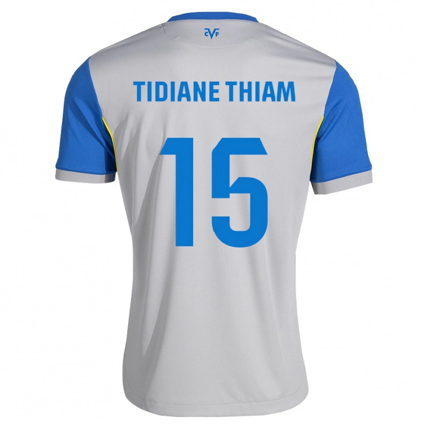 Danxen Homme Maillot Cheikh Tidiane Thiam #15 Bleu Dodger Gris Tenues Extérieur 2026/27 T-Shirt