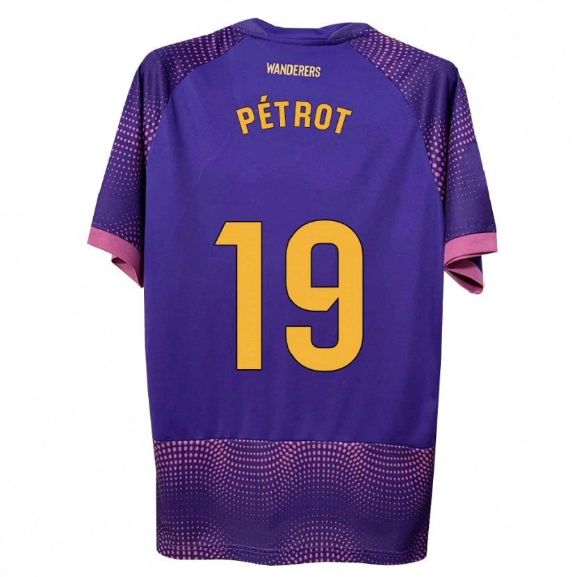 Danxen Homme Maillot Léo Pétrot #19 Violet Blanc Rose Tenues Extérieur 2026/27 T-Shirt