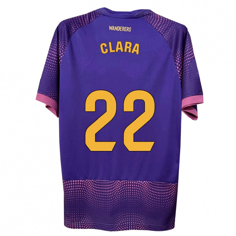 Danxen Homme Maillot Clara Ferrer Gallego #22 Violet Blanc Rose Tenues Extérieur 2026/27 T-Shirt