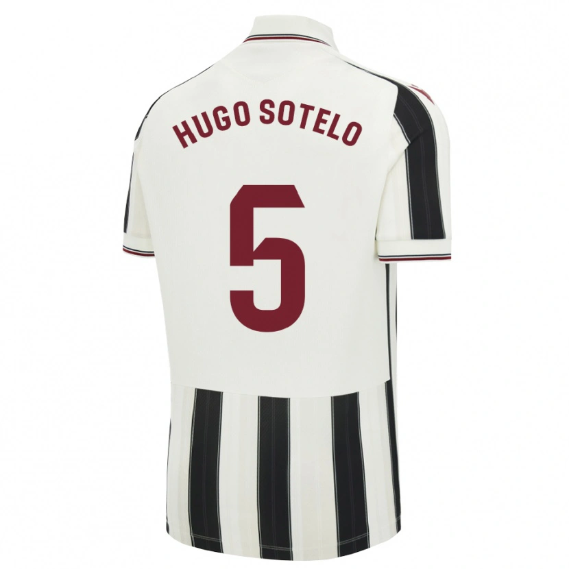 Danxen Homme Maillot Hugo Sotelo #5 Noir Blanc Rouge Tenues Extérieur 2026/27 T-Shirt