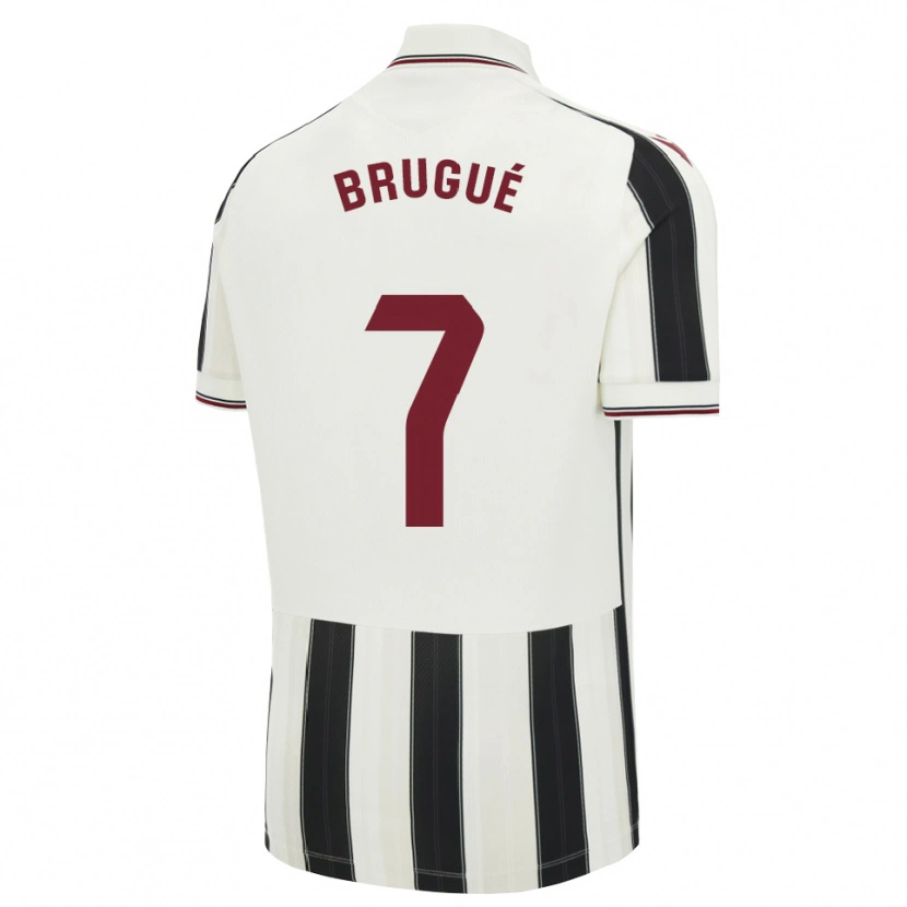 Danxen Homme Maillot Roger Brugué #7 Noir Blanc Rouge Tenues Extérieur 2026/27 T-Shirt