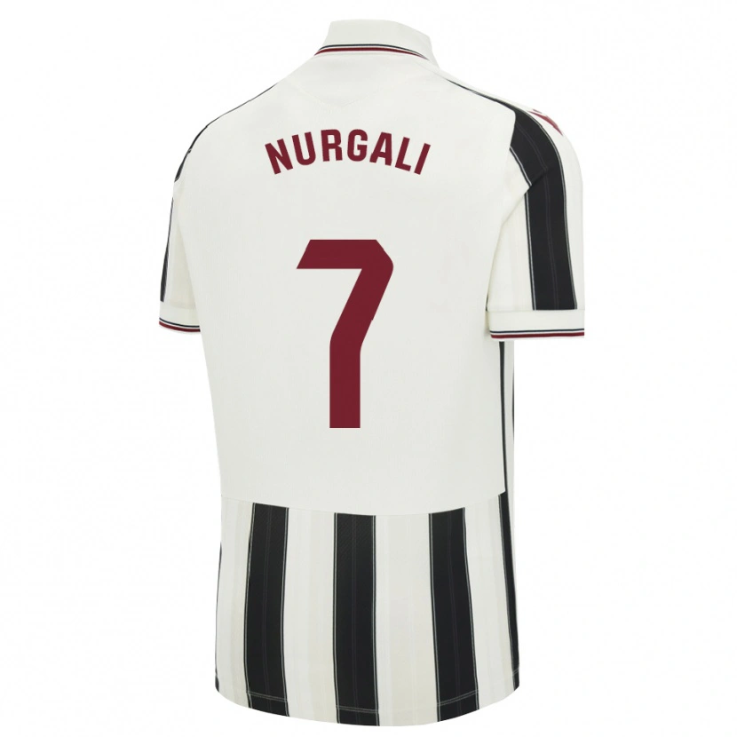Danxen Homme Maillot Aldiyar Nurgali #7 Noir Blanc Rouge Tenues Extérieur 2026/27 T-Shirt