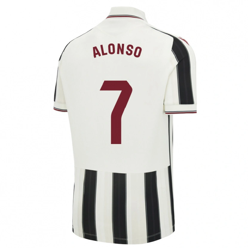 Danxen Homme Maillot Javi Alonso #7 Noir Blanc Rouge Tenues Extérieur 2026/27 T-Shirt