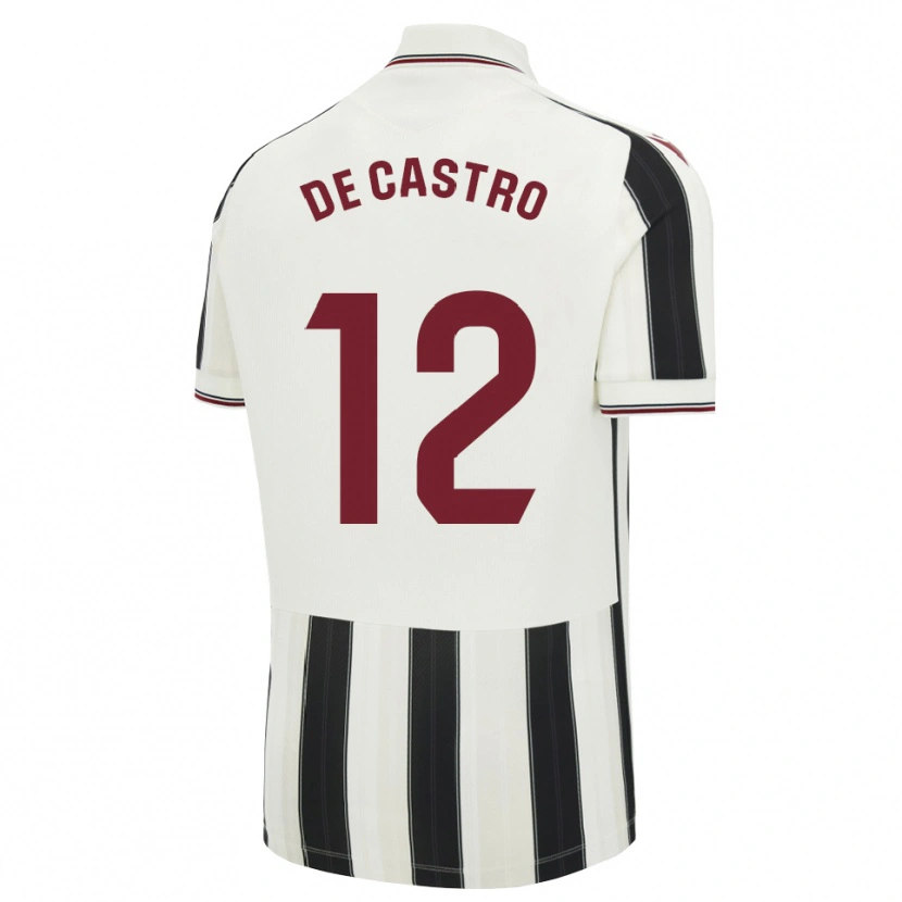 Danxen Homme Maillot Asier De Castro #12 Noir Blanc Rouge Tenues Extérieur 2026/27 T-Shirt
