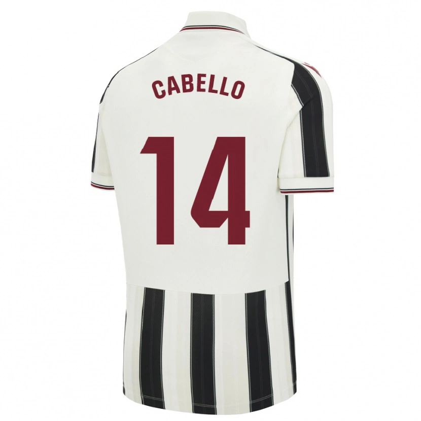 Danxen Homme Maillot Jorge Cabello #14 Noir Blanc Rouge Tenues Extérieur 2026/27 T-Shirt