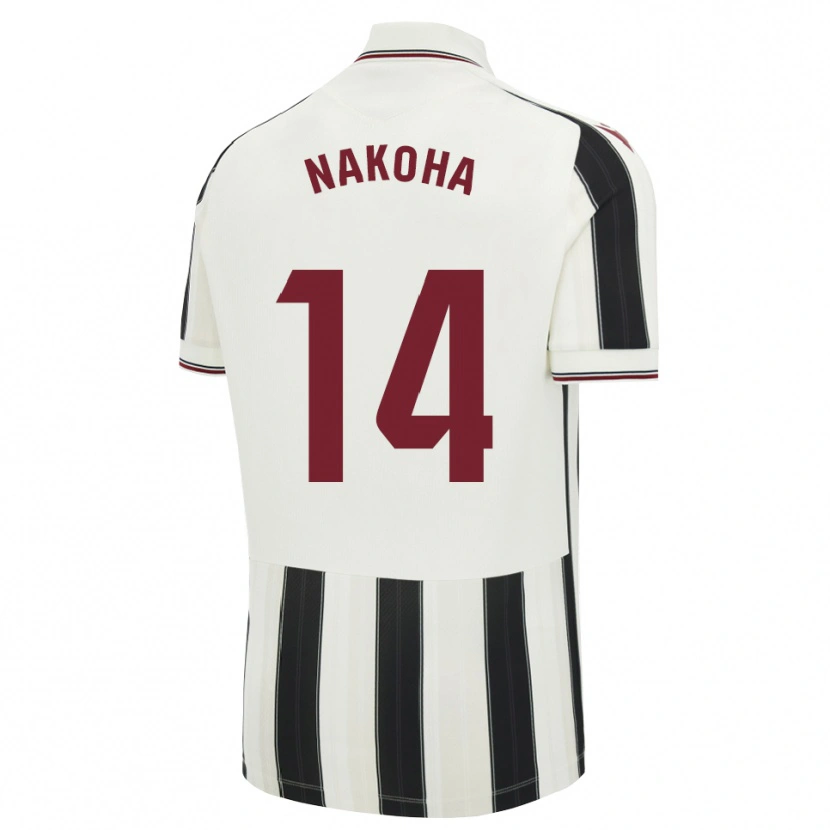 Danxen Homme Maillot Huseini Nakoha #14 Noir Blanc Rouge Tenues Extérieur 2026/27 T-Shirt
