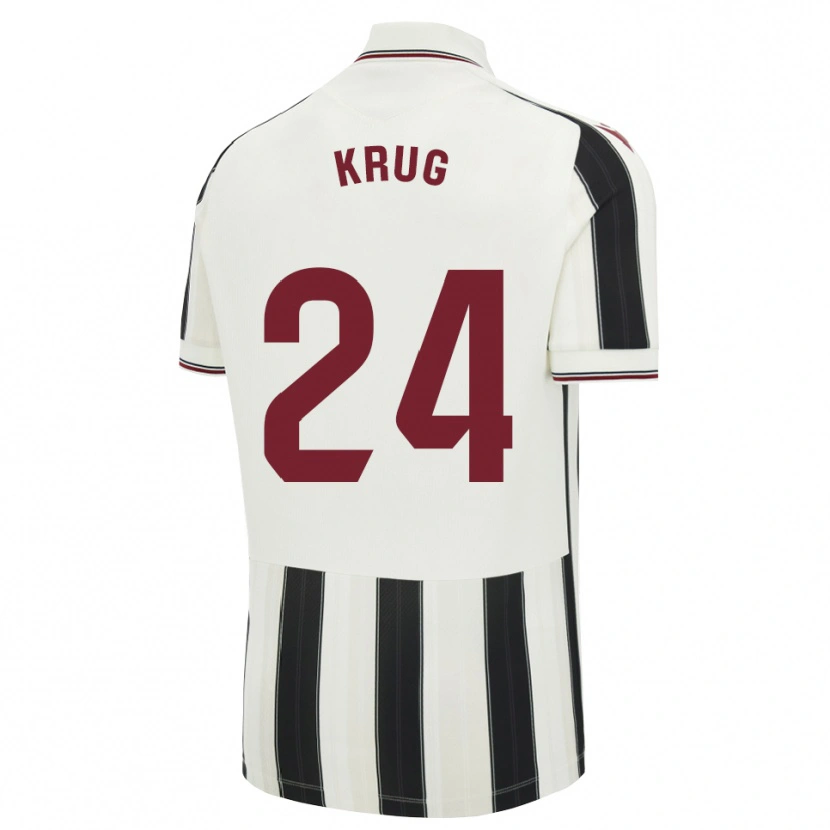 Danxen Homme Maillot Martín Krug #24 Noir Blanc Rouge Tenues Extérieur 2026/27 T-Shirt