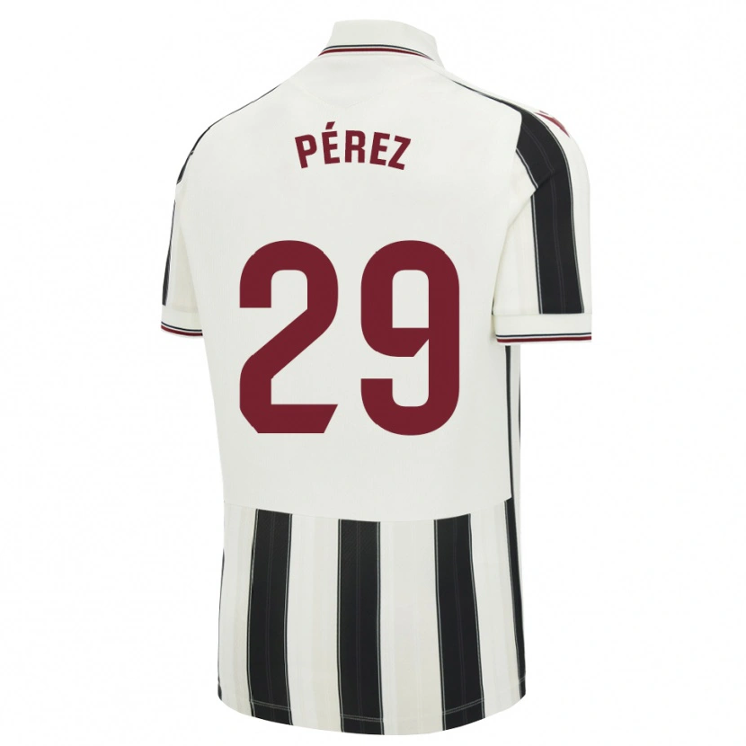 Danxen Homme Maillot Nacho Pérez #29 Noir Blanc Rouge Tenues Extérieur 2026/27 T-Shirt