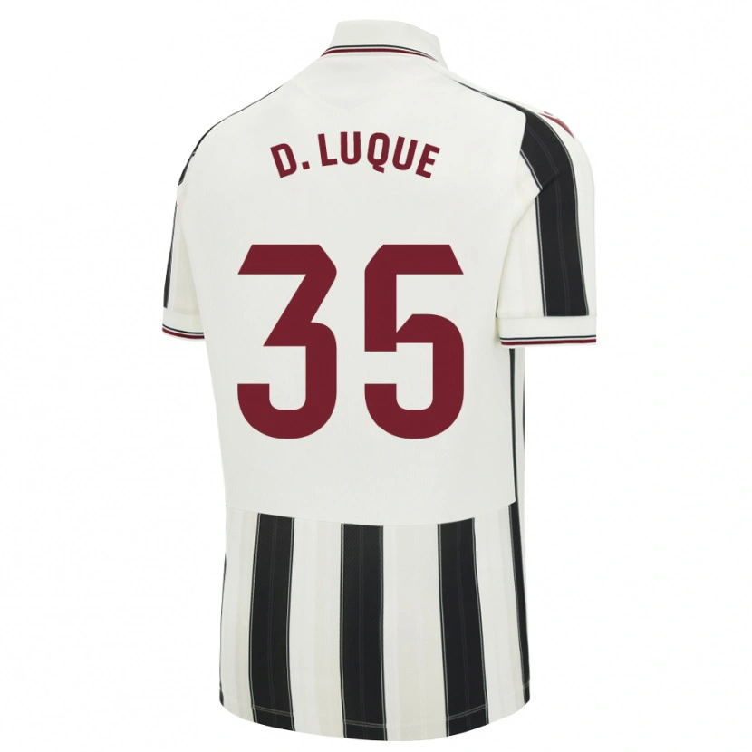 Danxen Homme Maillot Daniela Luque Fernández #35 Noir Blanc Rouge Tenues Extérieur 2026/27 T-Shirt