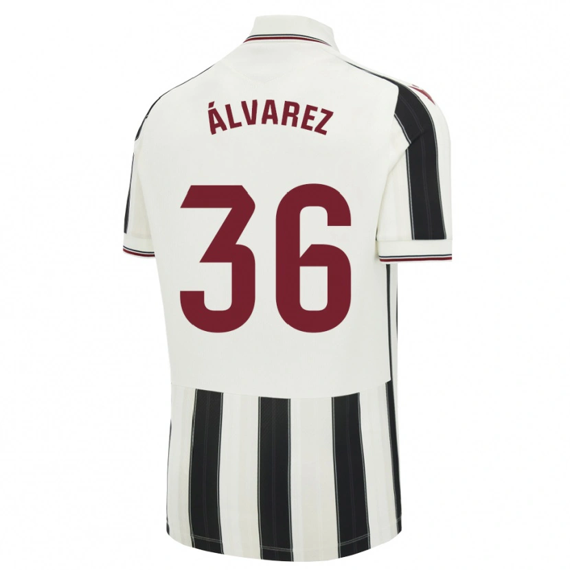 Danxen Homme Maillot Anna Álvarez #36 Noir Blanc Rouge Tenues Extérieur 2026/27 T-Shirt