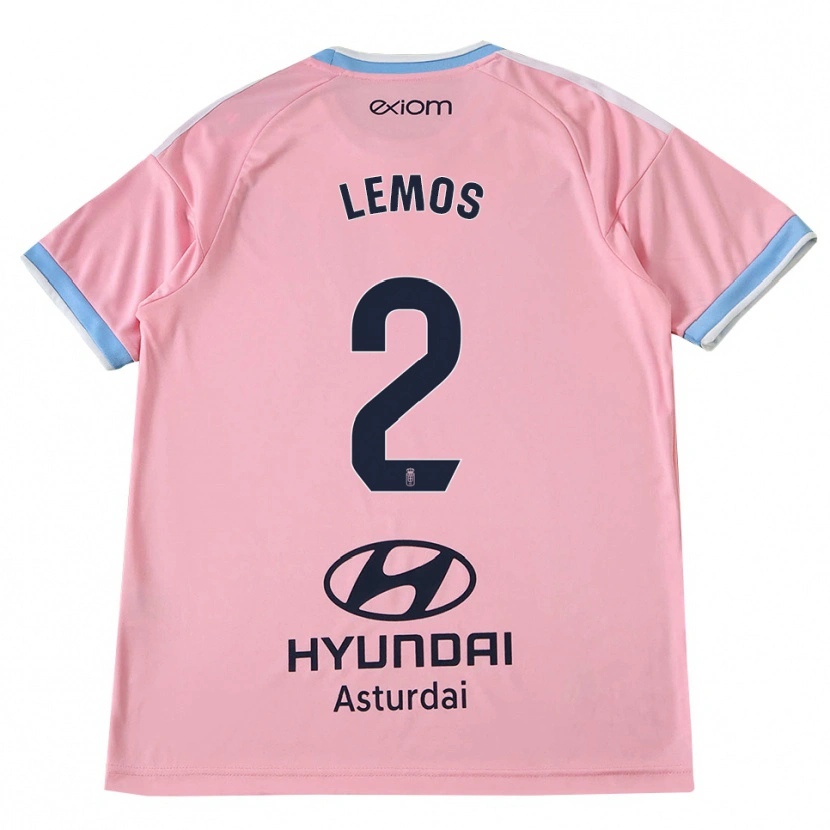 Danxen Homme Maillot Álvaro Lemos #2 Bleu Barbeau Rose Tenues Extérieur 2026/27 T-Shirt