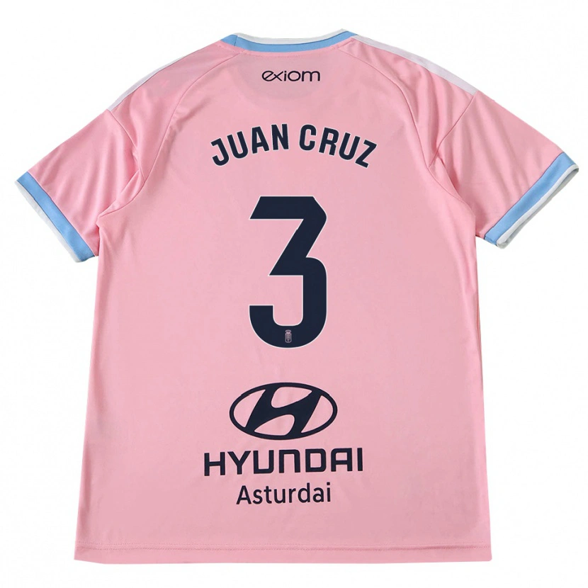 Danxen Homme Maillot Juan Cruz #3 Bleu Barbeau Rose Tenues Extérieur 2026/27 T-Shirt