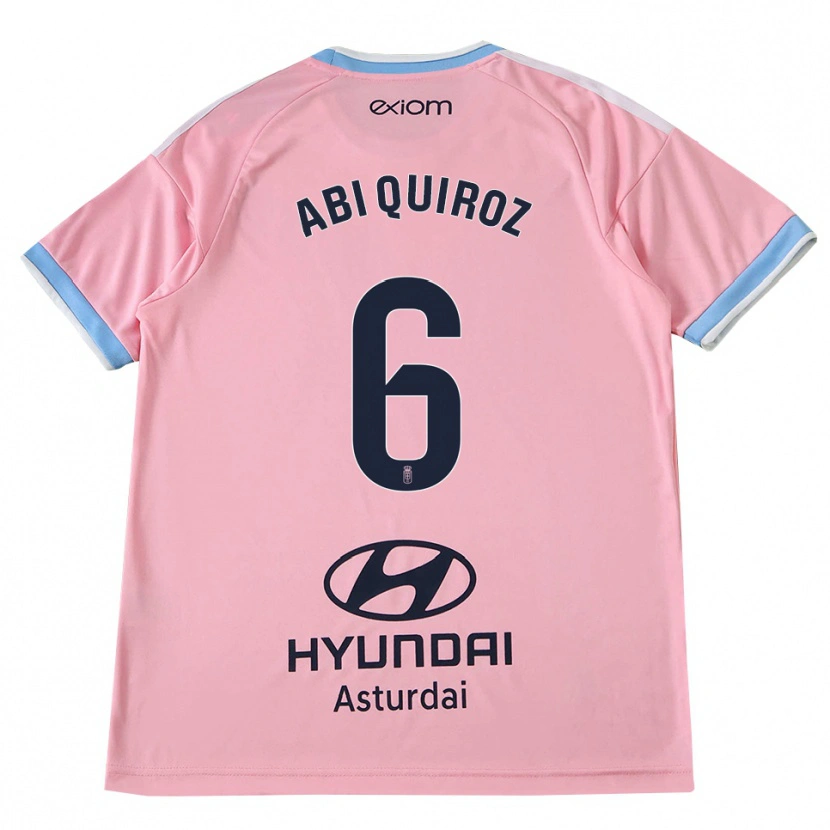 Danxen Homme Maillot Abi Quiroz #6 Bleu Barbeau Rose Tenues Extérieur 2026/27 T-Shirt