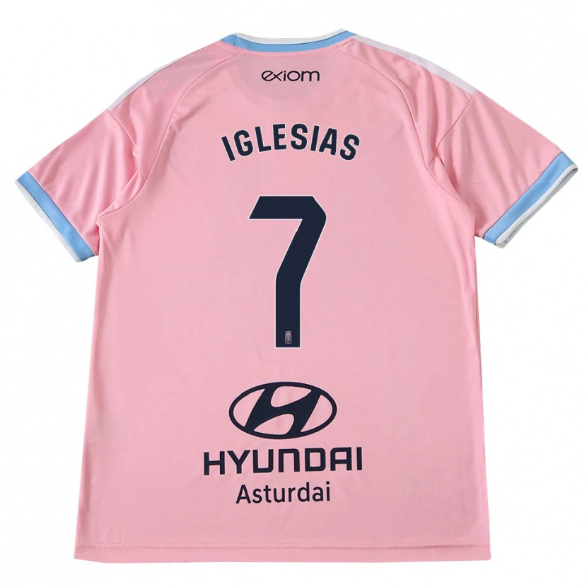 Danxen Homme Maillot María Iglesias Orviz #7 Bleu Barbeau Rose Tenues Extérieur 2026/27 T-Shirt