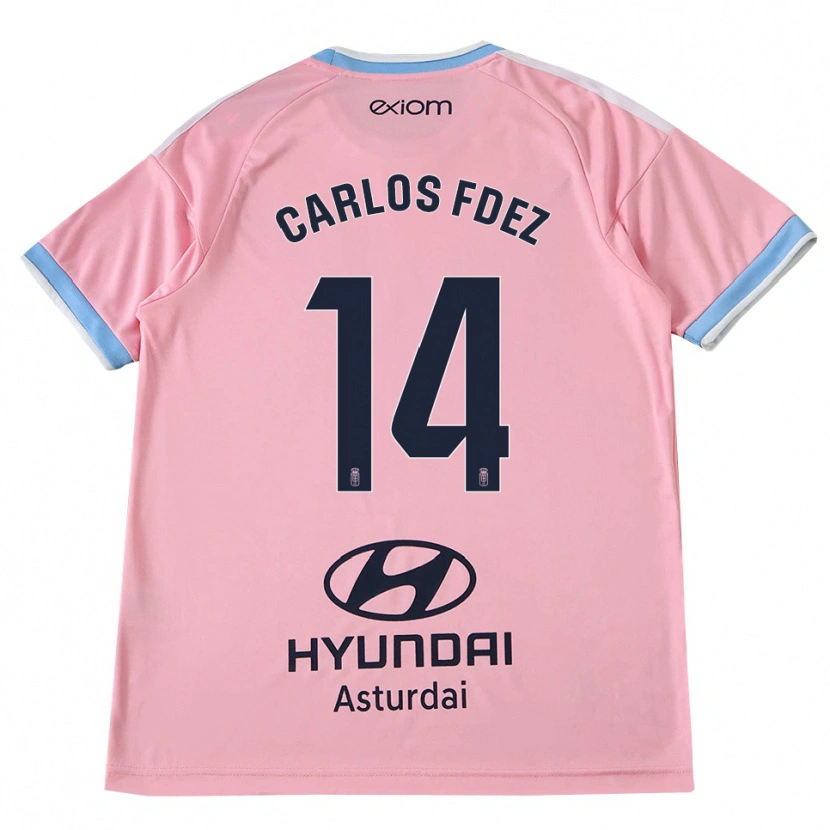Danxen Homme Maillot Carlos Fernández #14 Bleu Barbeau Rose Tenues Extérieur 2026/27 T-Shirt