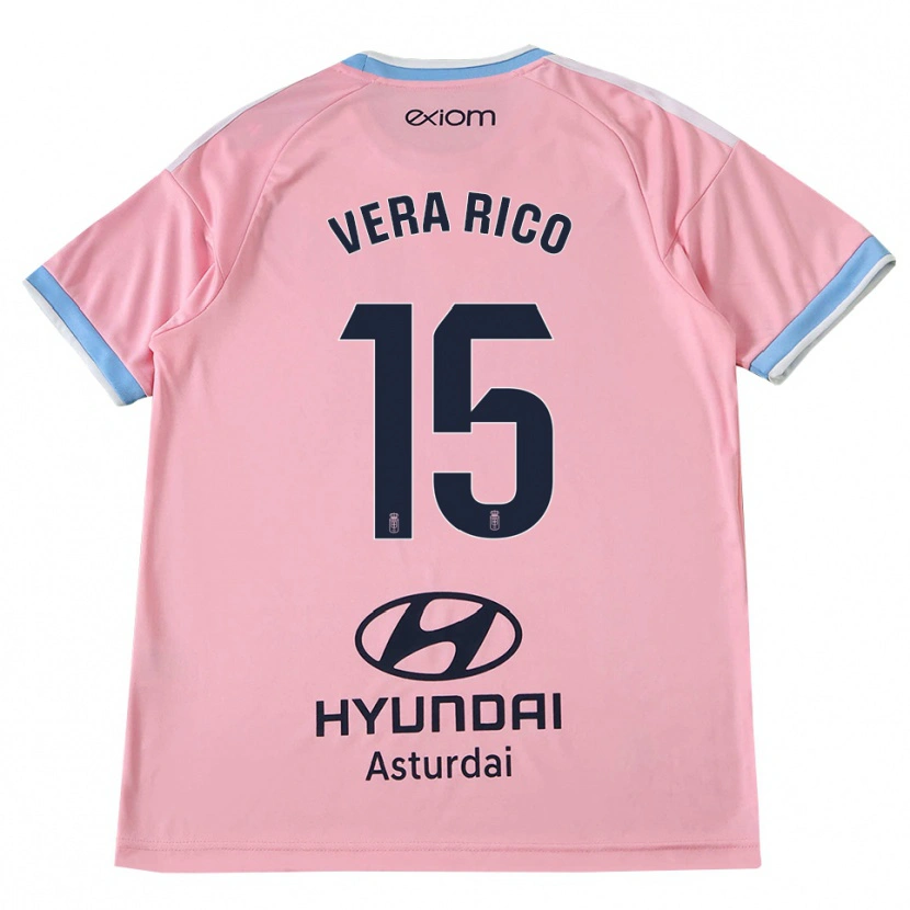 Danxen Homme Maillot Vera Rico #15 Bleu Barbeau Rose Tenues Extérieur 2026/27 T-Shirt