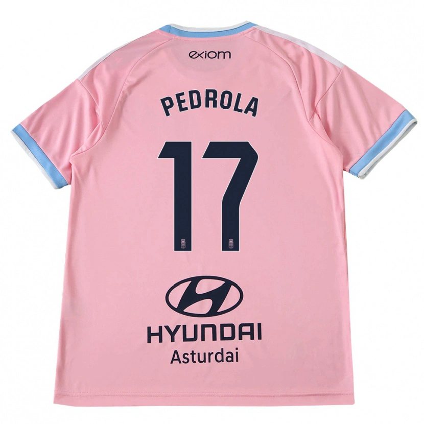 Danxen Homme Maillot Estanis Pedrola #17 Bleu Barbeau Rose Tenues Extérieur 2026/27 T-Shirt