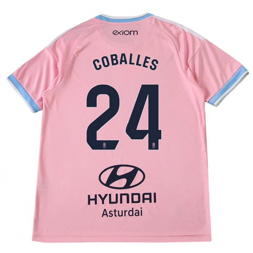 Danxen Homme Maillot Jaime Coballes #24 Bleu Barbeau Rose Tenues Extérieur 2026/27 T-Shirt