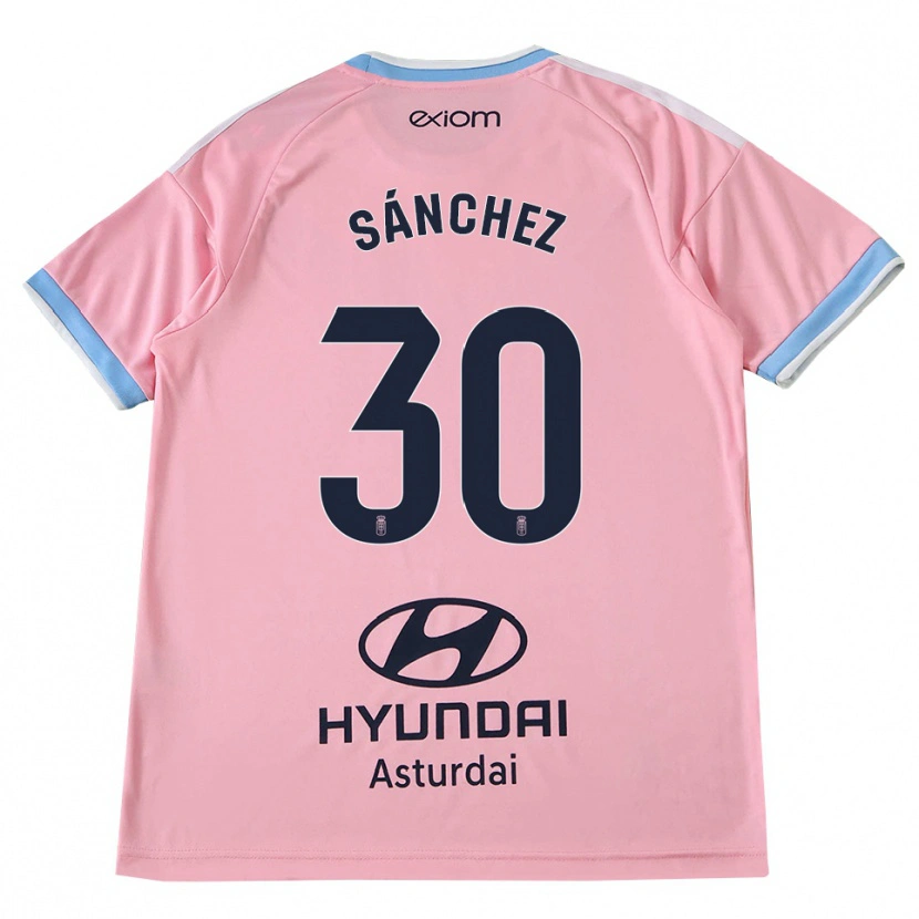 Danxen Homme Maillot Marcos Sánchez #30 Bleu Barbeau Rose Tenues Extérieur 2026/27 T-Shirt