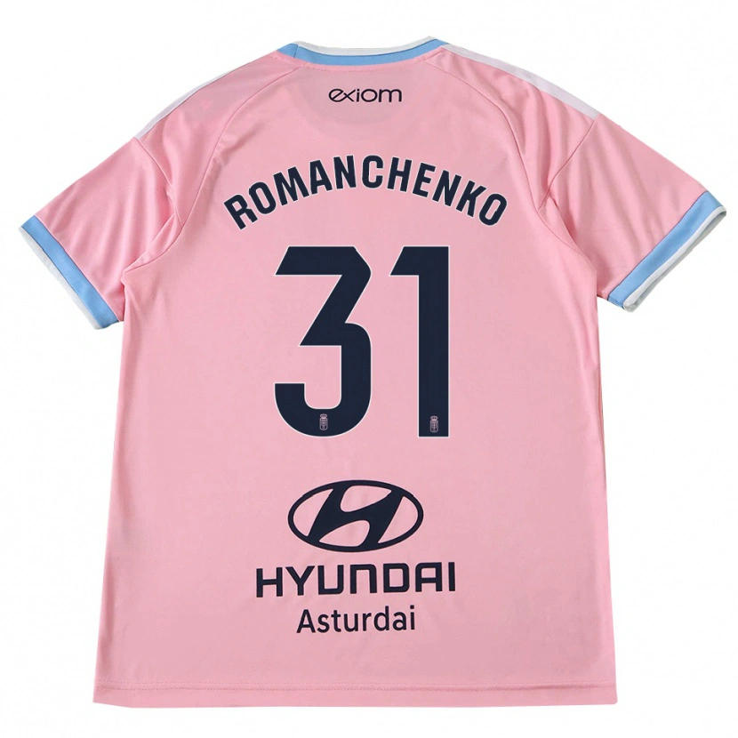 Danxen Homme Maillot Kiril Romanchenko #31 Bleu Barbeau Rose Tenues Extérieur 2026/27 T-Shirt