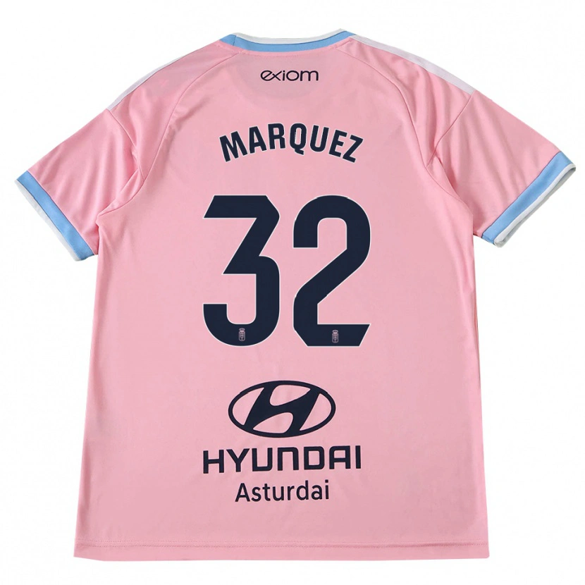 Danxen Homme Maillot Gerard Marquez #32 Bleu Barbeau Rose Tenues Extérieur 2026/27 T-Shirt