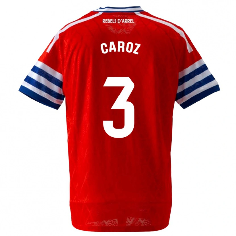 Danxen Homme Maillot Hugo Caroz #3 Bleu Royal Rouge Tenues Extérieur 2026/27 T-Shirt