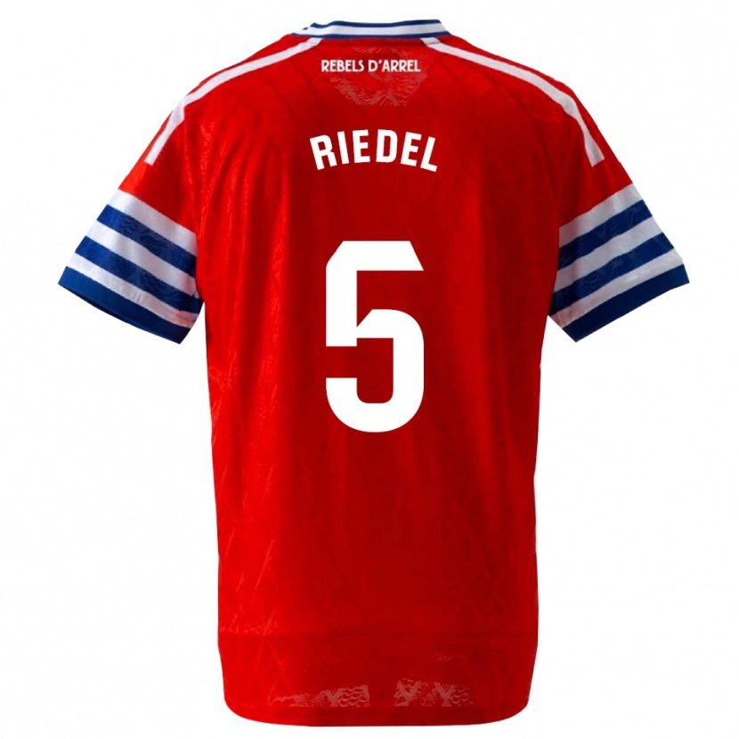 Danxen Homme Maillot Clemens Riedel #5 Bleu Royal Rouge Tenues Extérieur 2026/27 T-Shirt