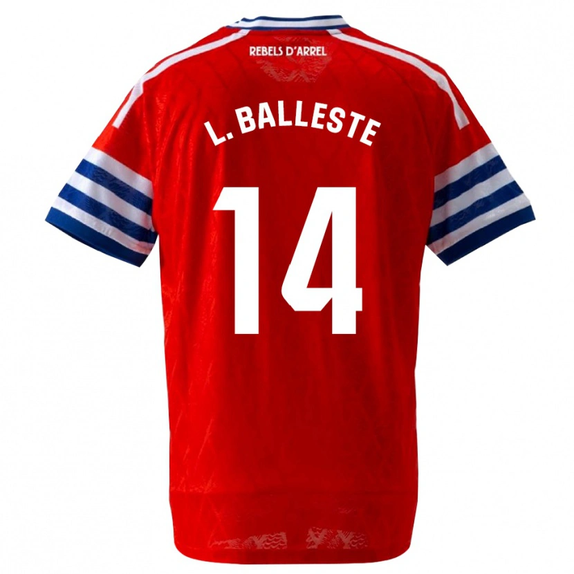 Danxen Homme Maillot Laia Balleste Sciora #14 Bleu Royal Rouge Tenues Extérieur 2026/27 T-Shirt