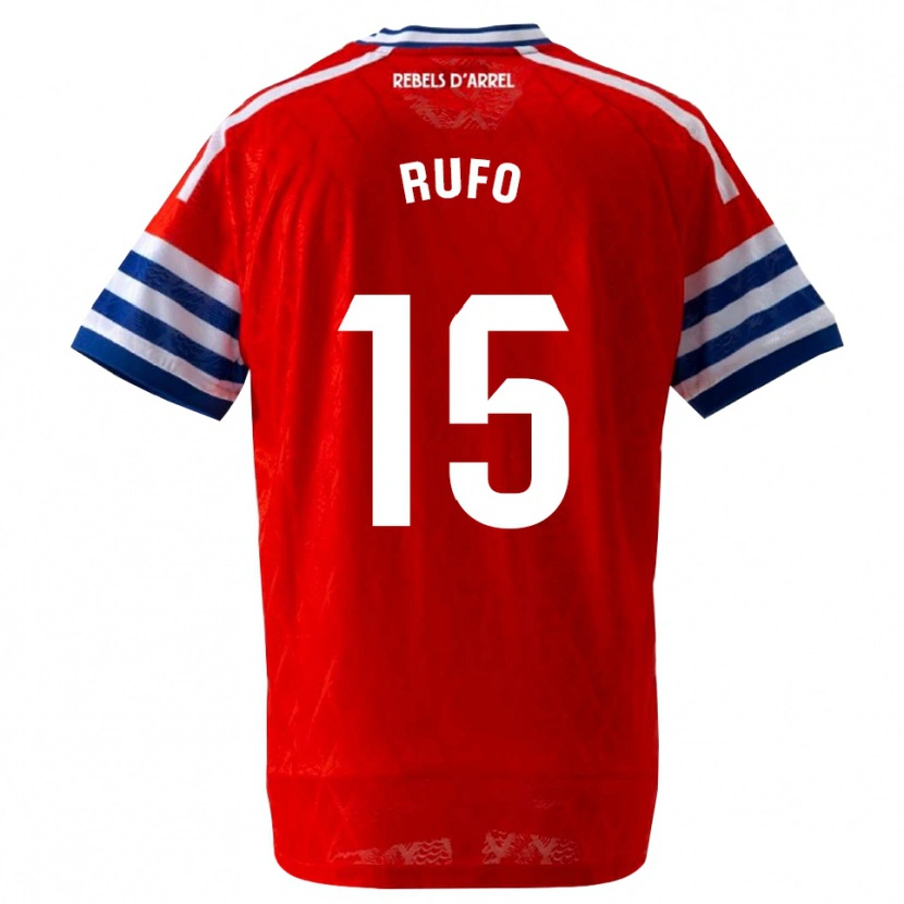Danxen Homme Maillot Xavi Rufo #15 Bleu Royal Rouge Tenues Extérieur 2026/27 T-Shirt
