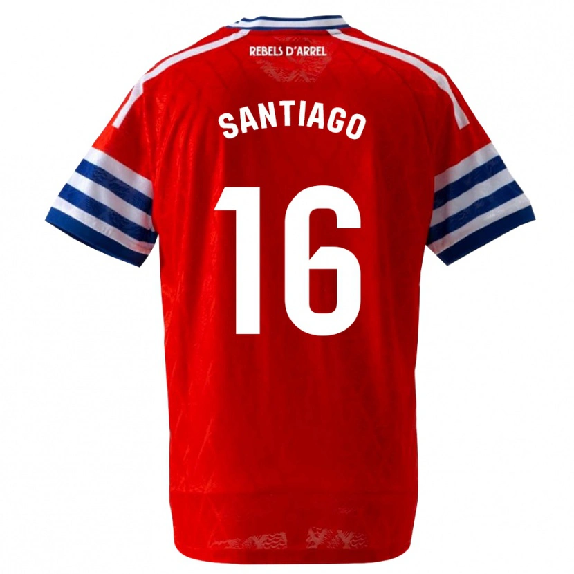 Danxen Homme Maillot Alejandro Santiago #16 Bleu Royal Rouge Tenues Extérieur 2026/27 T-Shirt