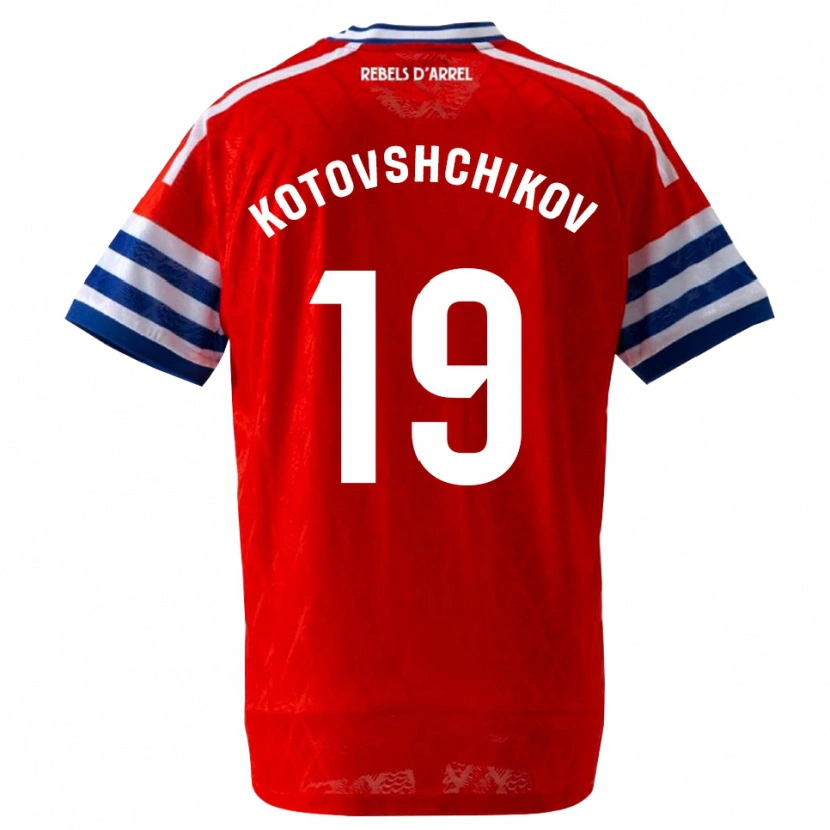 Danxen Homme Maillot Makar Kotovshchikov #19 Bleu Royal Rouge Tenues Extérieur 2026/27 T-Shirt