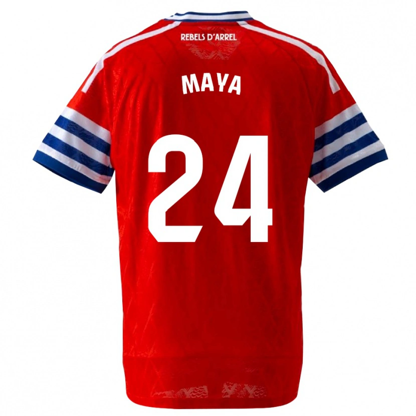 Danxen Homme Maillot Rubén Maya #24 Bleu Royal Rouge Tenues Extérieur 2026/27 T-Shirt