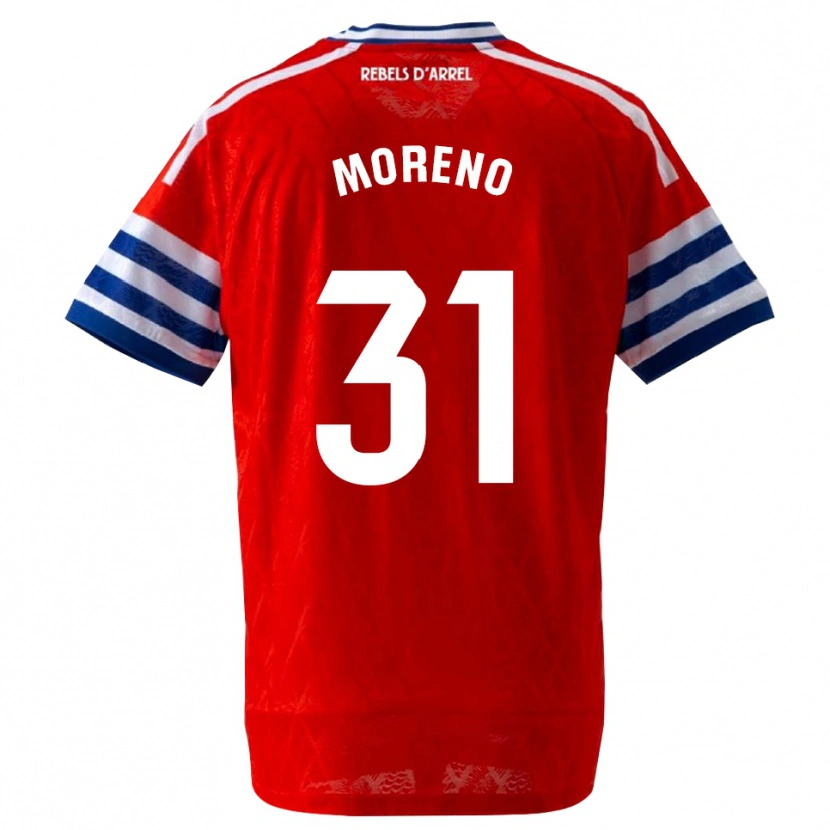 Danxen Homme Maillot Jan Moreno #31 Bleu Royal Rouge Tenues Extérieur 2026/27 T-Shirt