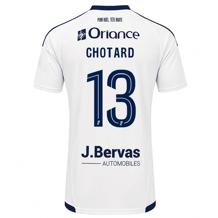 Danxen Homme Maillot Joris Chotard #13 Bleu Marine Blanc Tenues Extérieur 2026/27 T-Shirt