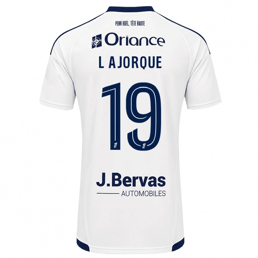 Danxen Homme Maillot Ludovic Ajorque #19 Bleu Marine Blanc Tenues Extérieur 2026/27 T-Shirt