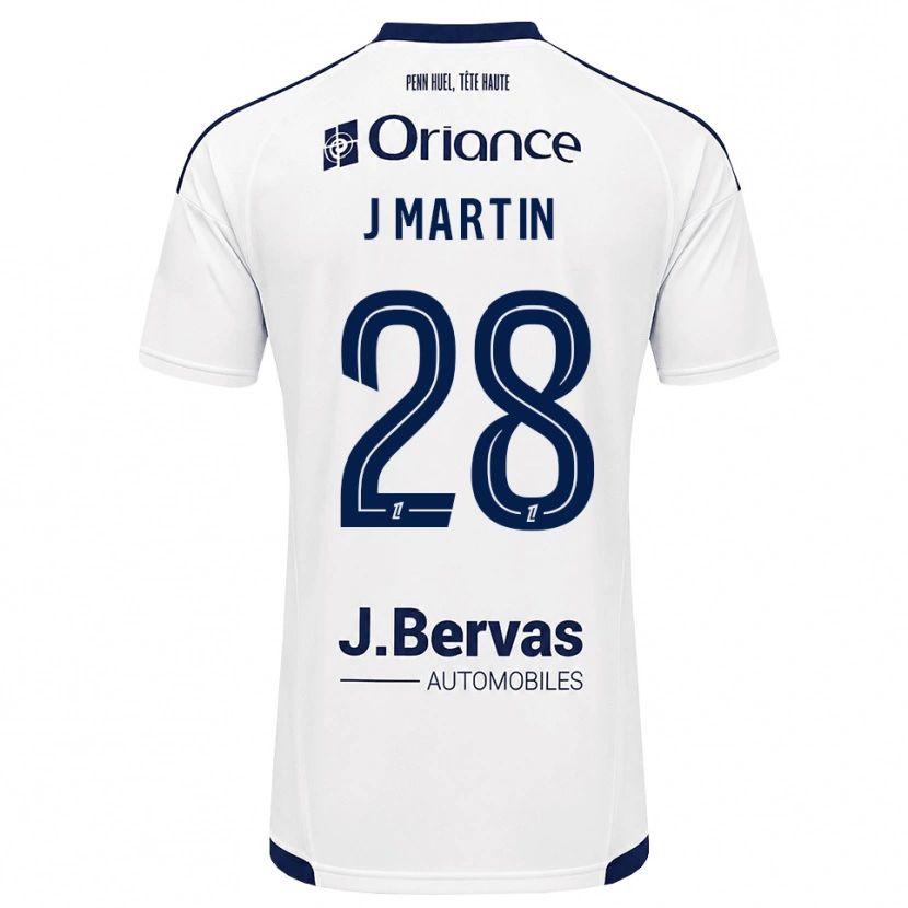 Danxen Homme Maillot Jonas Martin #28 Bleu Marine Blanc Tenues Extérieur 2026/27 T-Shirt