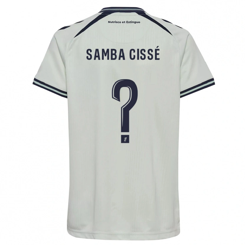 Danxen Homme Maillot Papa Samba Cissé #0 Bleu Nuit Blanc Tenues Extérieur 2026/27 T-Shirt