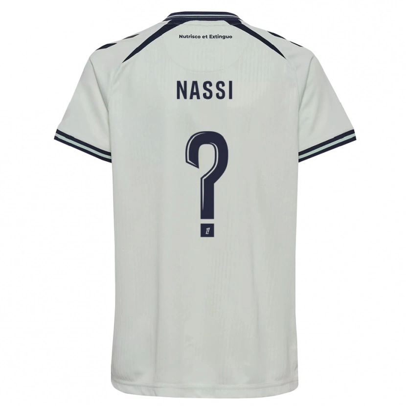 Danxen Homme Maillot Jade Nassi #0 Bleu Nuit Blanc Tenues Extérieur 2026/27 T-Shirt