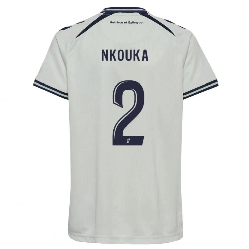 Danxen Homme Maillot Ethan Nkouka #2 Bleu Nuit Blanc Tenues Extérieur 2026/27 T-Shirt