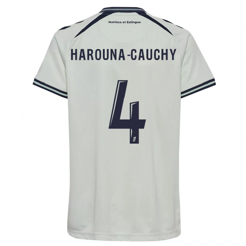 Danxen Homme Maillot Yllian Harouna-Cauchy #4 Bleu Nuit Blanc Tenues Extérieur 2026/27 T-Shirt